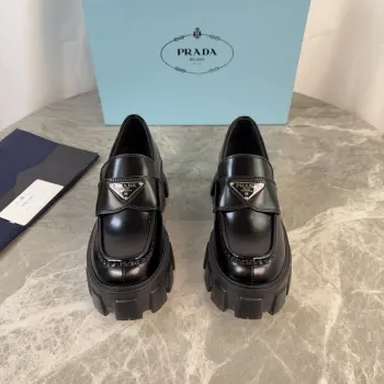 Back-bottom loafers, couple s loafers. Replica Prada Mens Loafers and Dress Shoes