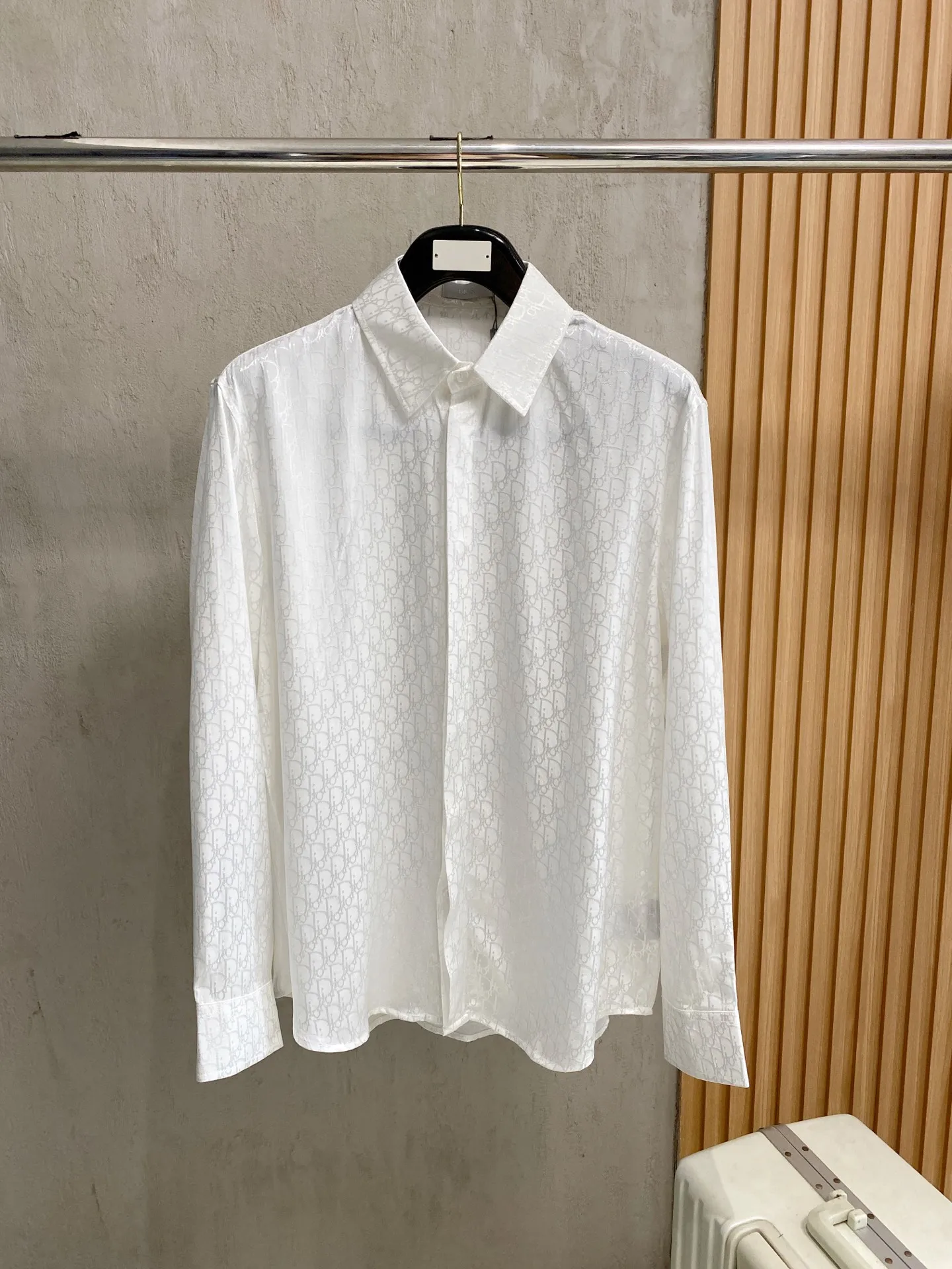 Dior New Classic Jacquard Long Sleeve Shirt