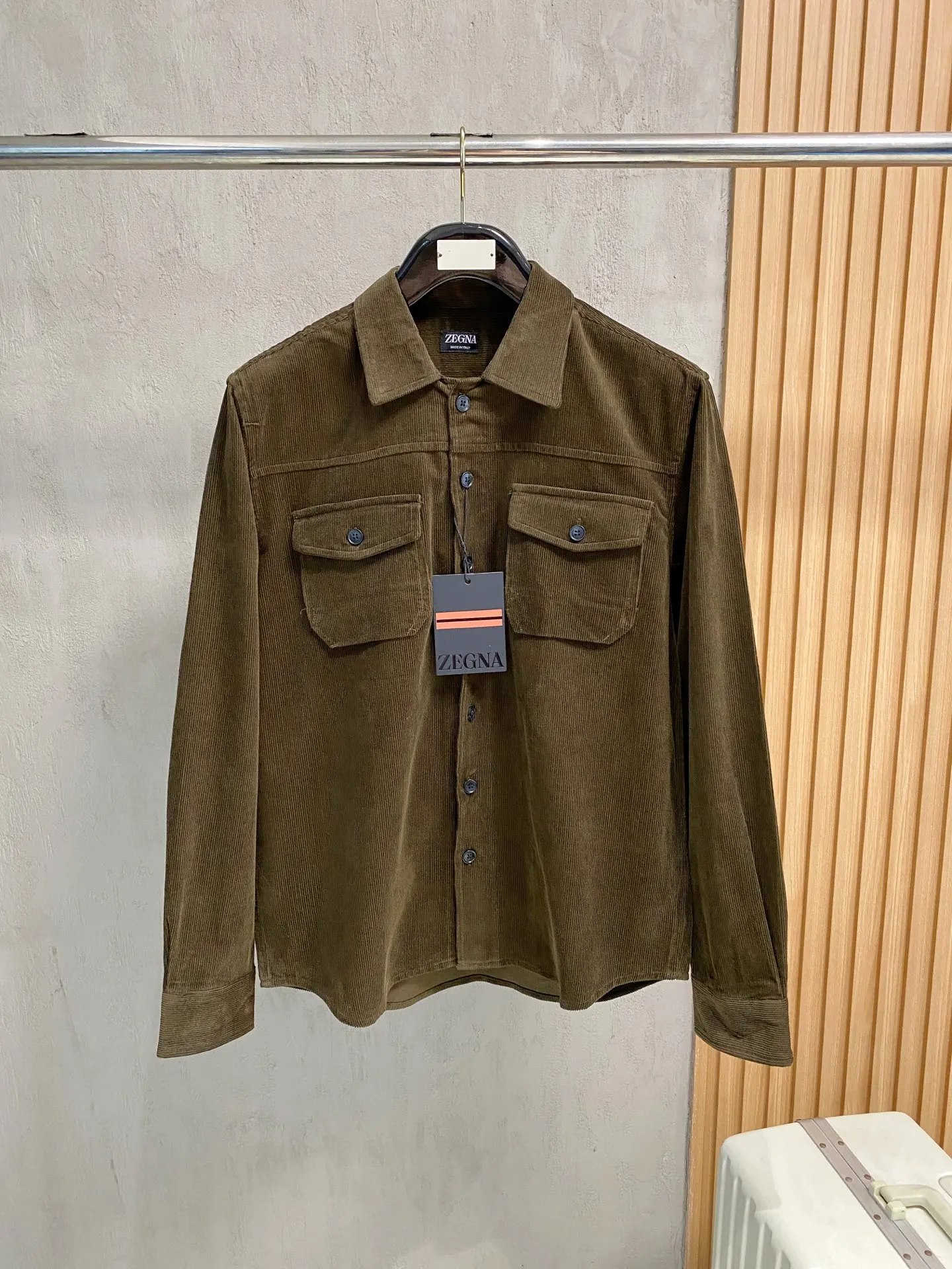 Zegna Latest corduroy shirt jacket