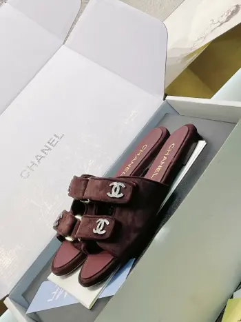 Genuine leather sole sandals women s sandals Replica Chanel Womens Sandals and Slides
