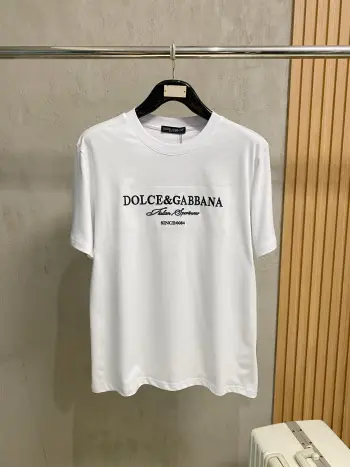 Latest short-sleeve round-neck T-shirt Replica Dolce Gabbana Tshirts and Polos