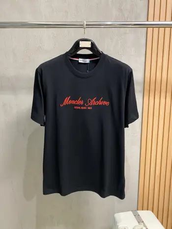 American Art Signature Series Round Neck Short Sleeve T-Shirt Replica Moncler Tshirts and Polos