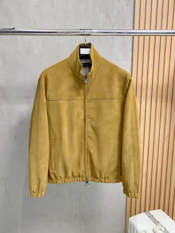 Classic Men s Business Casual Stand Collar Jacket Replica Loro Piana Jackets and Outerwear