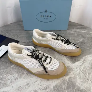 Non-slip patterned sole couple casual shoes Replica Prada Mens Casual and Sneakers
