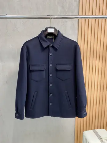 Men s Cashmere Wool Overcoat Replica Loro Piana Jackets and Outerwear