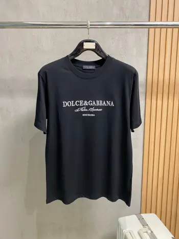 Latest short-sleeve round-neck T-shirt Replica Dolce Gabbana Tshirts and Polos