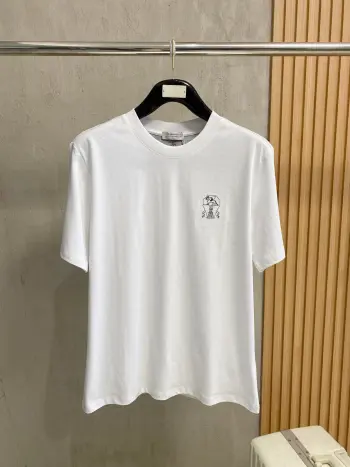 Original men s casual short-sleeve T-shirt Replica Brunello Cucinelli Tshirts and Polos