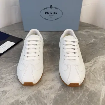 High-top silk-like cow suede training shoes for women casual shoes Replica Prada Womens Casual and Sneakers