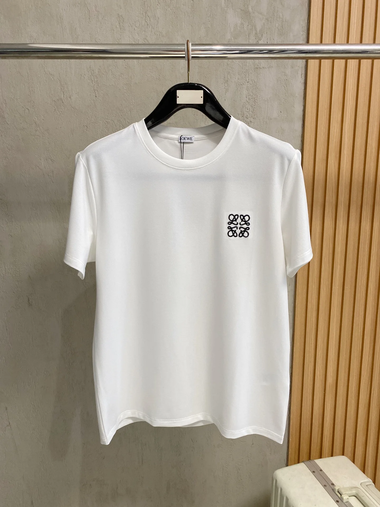 Loewe Floral 3D Embroidery Short Sleeve T-Shirt