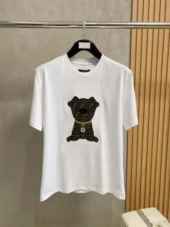 Spring and Summer New Cute Pet Short Sleeve T-Shirt Replica Fendi Tshirts and Polos