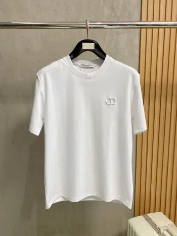 CD letter classic small embroidery Replica Dior Tshirts and Polos