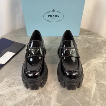 Back-bottom loafers, couple s loafers. Replica Prada Mens Loafers and Dress Shoes