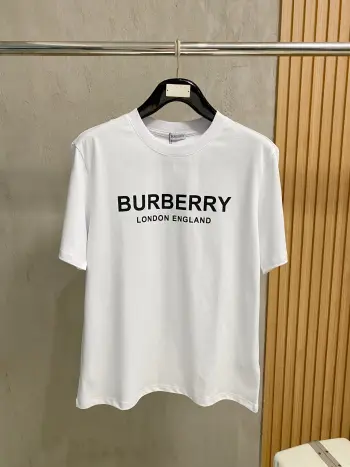 Round neck short sleeve T-shirt Replica Burberry Tshirts and Polos