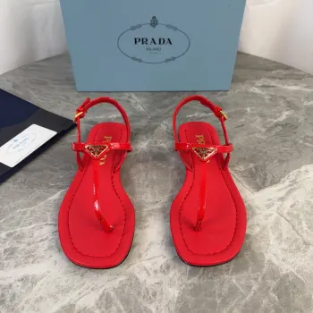 Genuine leather sole sandals women s sandals Replica Prada Womens Sandals and Slides