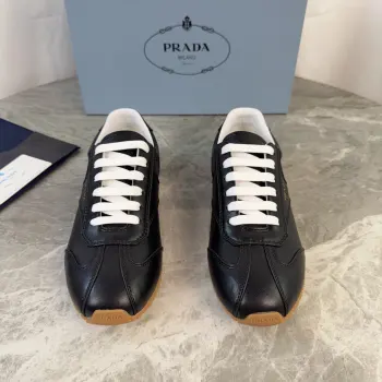 High-top glossy cow suede training shoes for women casual shoes Replica Prada Womens Casual and Sneakers