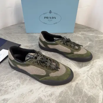 Non-slip patterned sole couple casual shoes Replica Prada Mens Casual and Sneakers