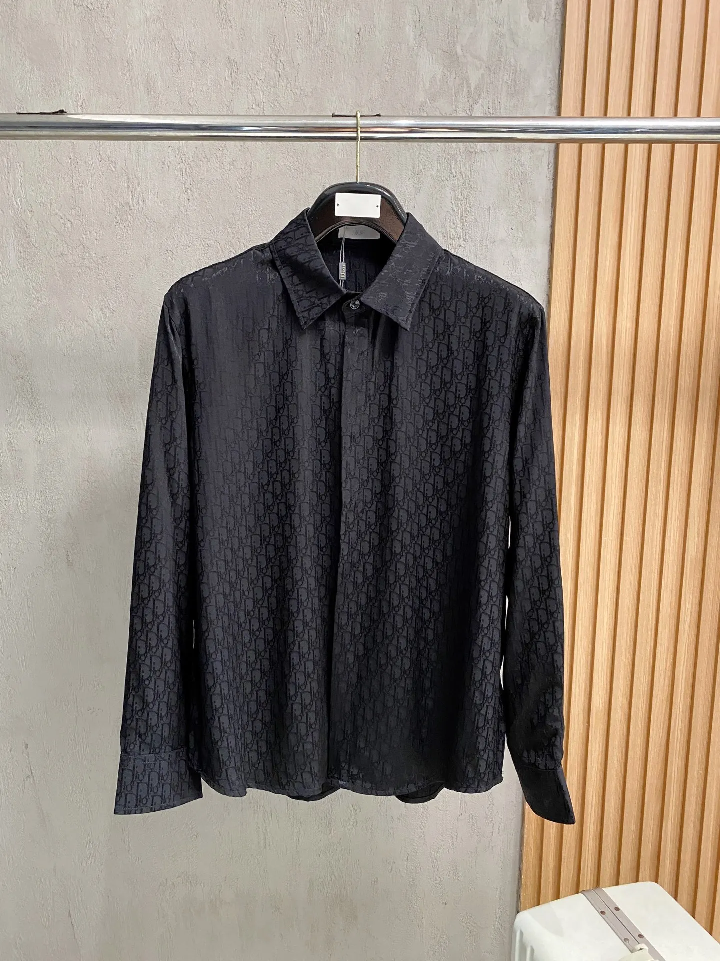 Dior New Classic Jacquard Long Sleeve Shirt