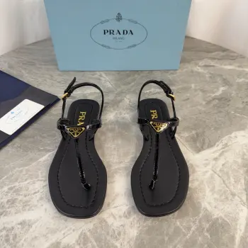 Genuine leather sole sandals women s sandals Replica Prada Womens Sandals and Slides