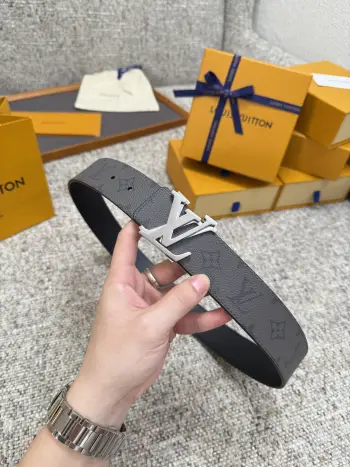 Hardware steel buckle belt Replica Louis Vuitton Mens Belts