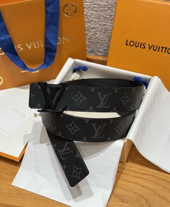 Hardware steel buckle belt Replica Louis Vuitton Mens Belts
