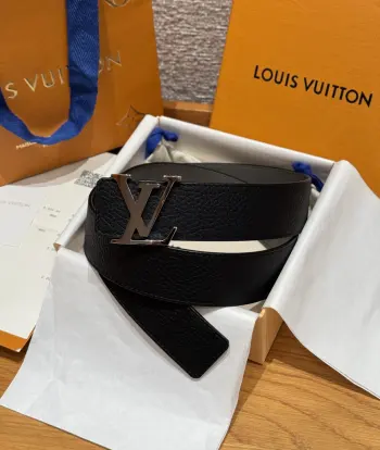 Hardware steel buckle belt Replica Louis Vuitton Mens Belts