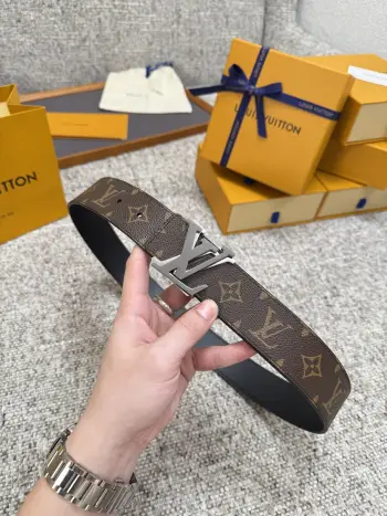 Hardware steel buckle belt Replica Louis Vuitton Mens Belts