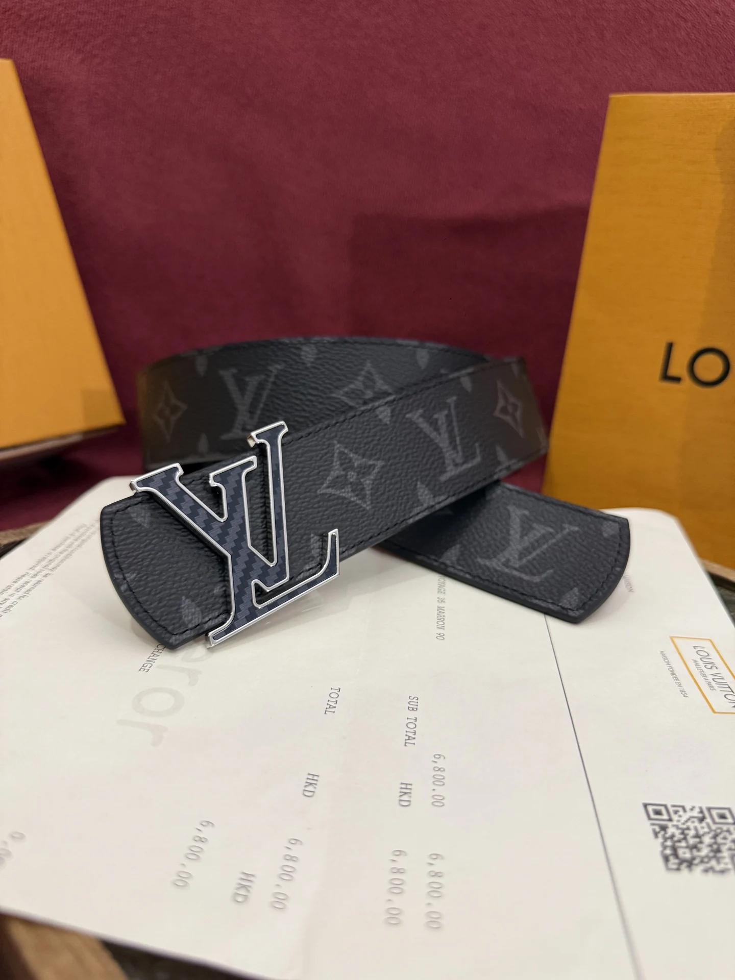 Louis Vuitton Monochrome double-sided belt