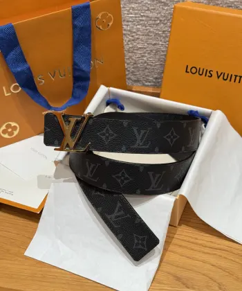 Hardware steel buckle belt Replica Louis Vuitton Mens Belts