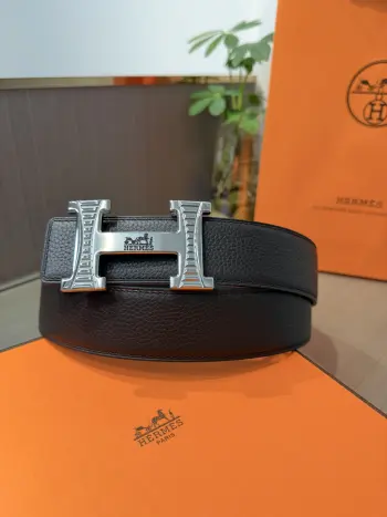 Men s Reversible Leather Belt Replica Hermes Mens Belts