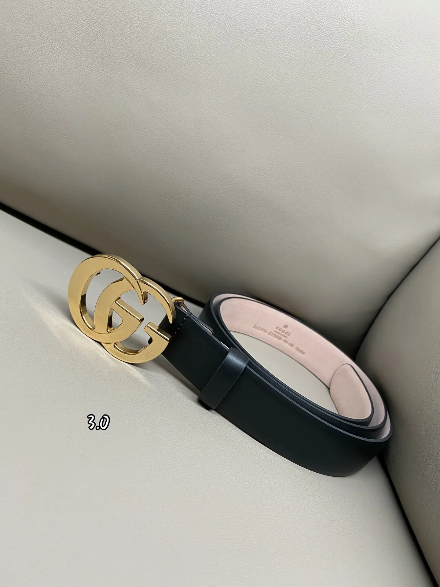 Gucci Flat Double G Buckle Belt