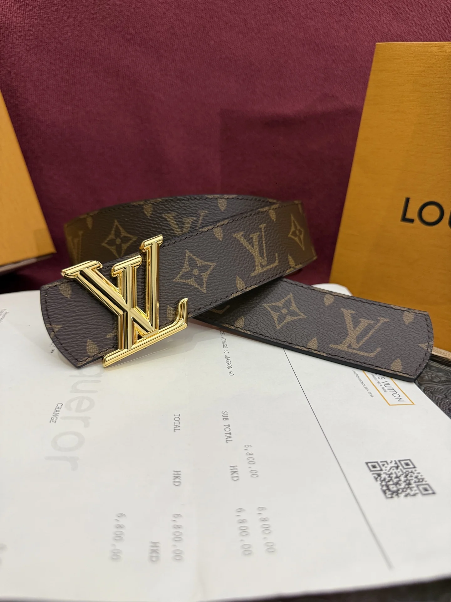 Louis Vuitton Monochrome double-sided belt Louis Vuitton Monochrome double-sided belt