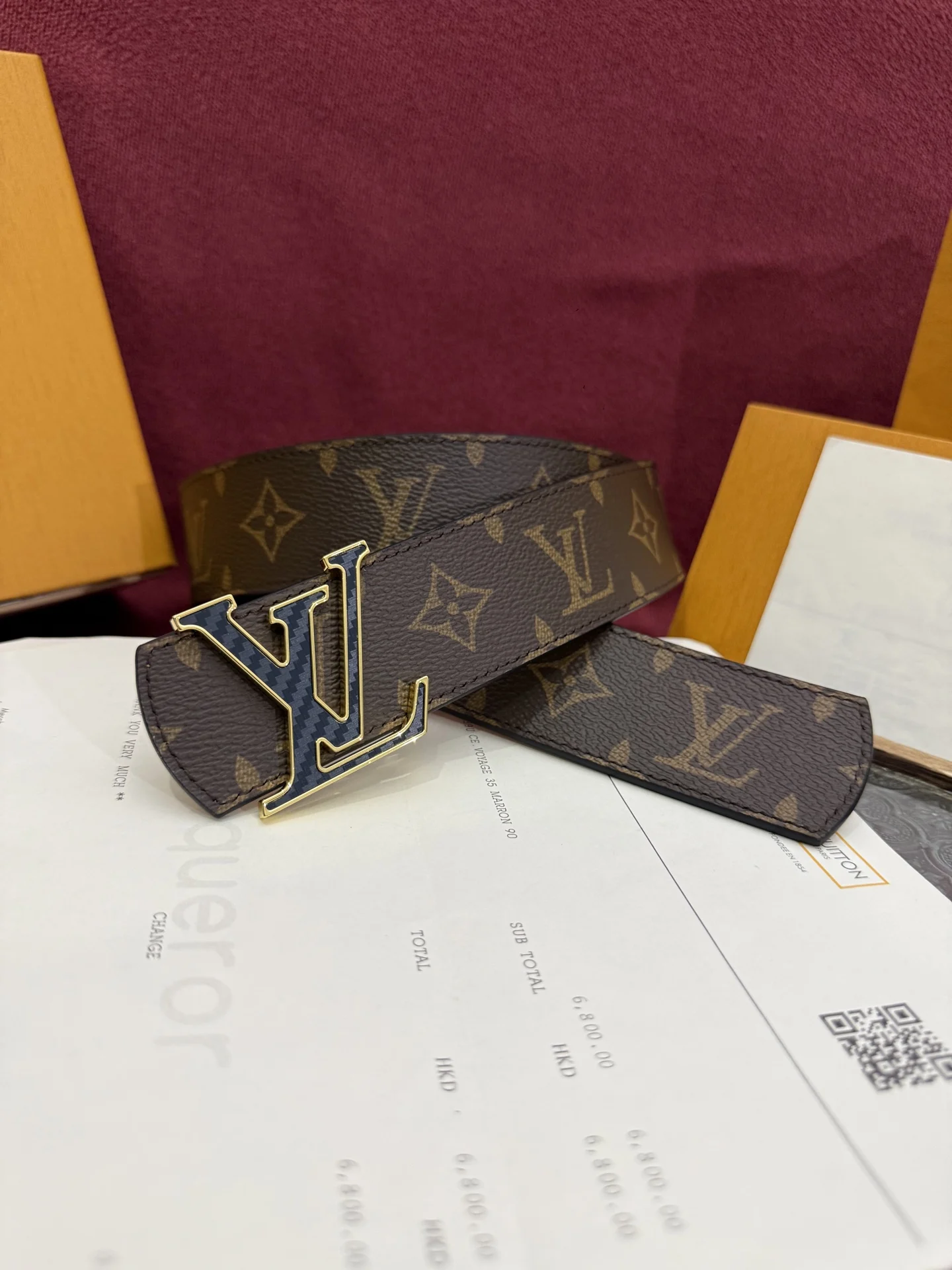 Louis Vuitton Monochrome double-sided belt Louis Vuitton Monochrome double-sided belt