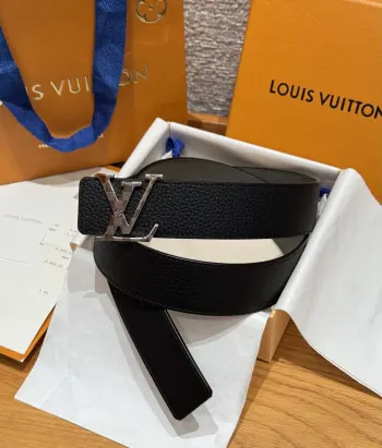 Hardware steel buckle belt Replica Louis Vuitton Mens Belts