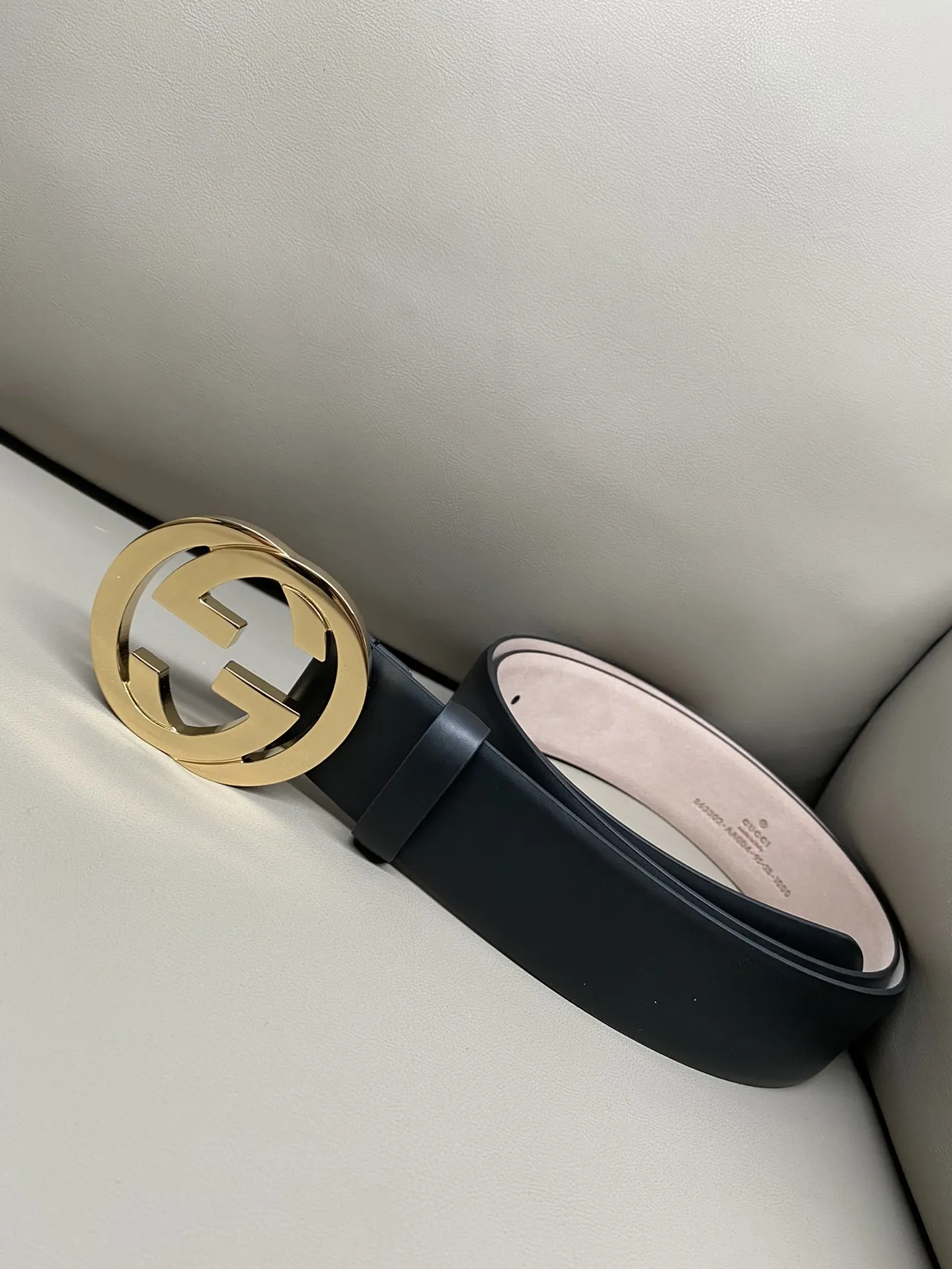 Gucci Flat Double G Buckle Belt
