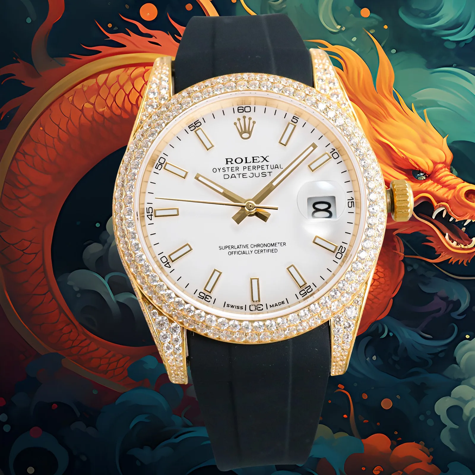 ROLEX 2824 movement Rolex Carbon Black Steel King series watch men s mechanical watch