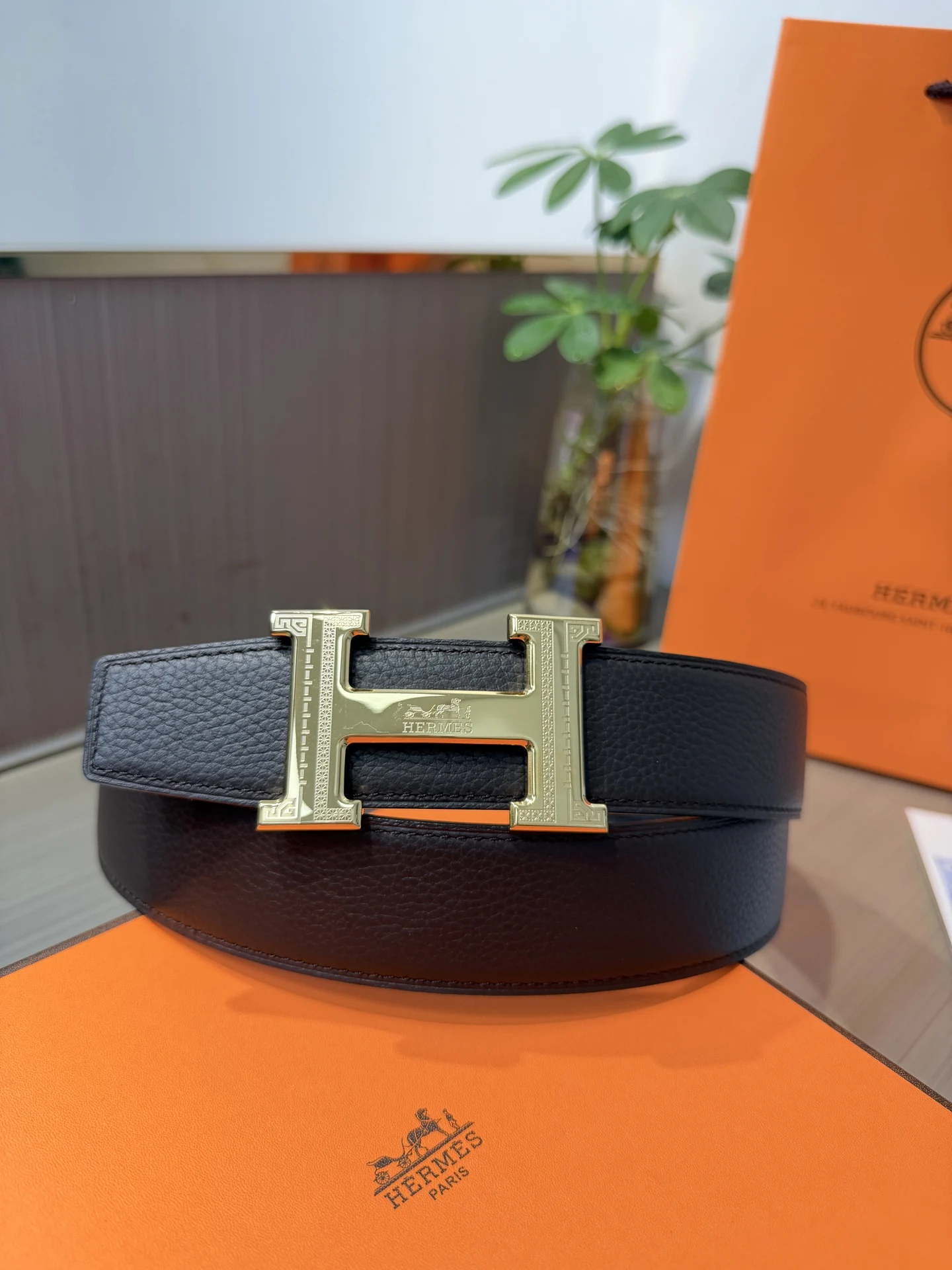 Hermes Men s Reversible Leather Belt Hermes Men s Reversible Leather Belt