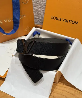 Hardware steel buckle belt Replica Louis Vuitton Mens Belts