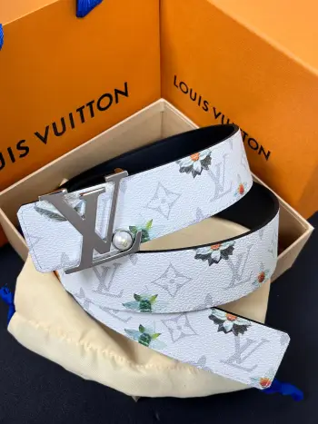 Hardware steel buckle belt Replica Louis Vuitton Mens Belts