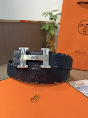 Men s Reversible Leather Belt Replica Hermes Mens Belts