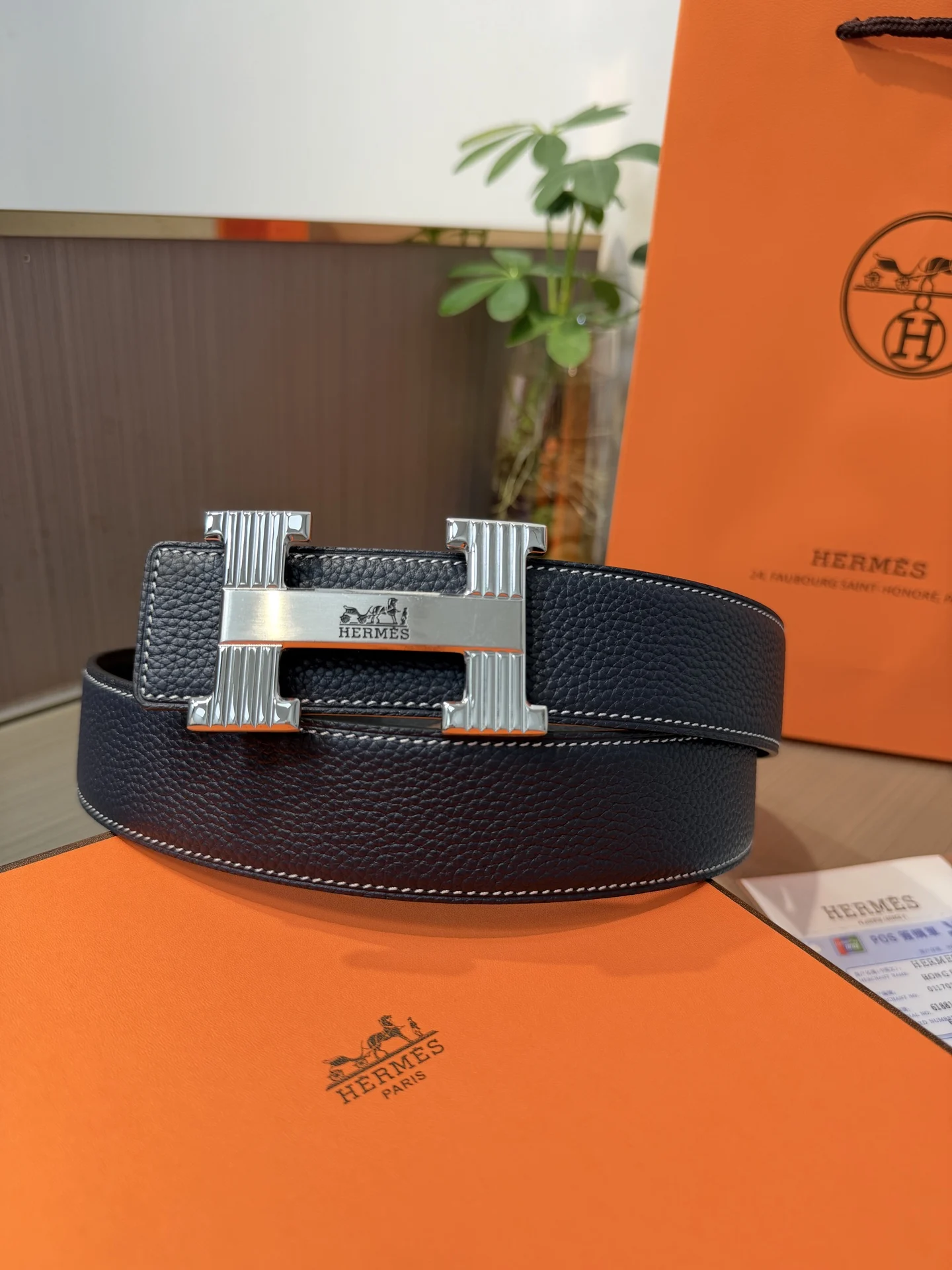 Hermes Men s Reversible Leather Belt Hermes Men s Reversible Leather Belt