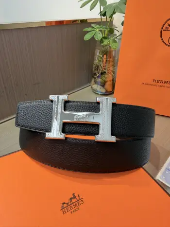 Men s Reversible Leather Belt Replica Hermes Mens Belts