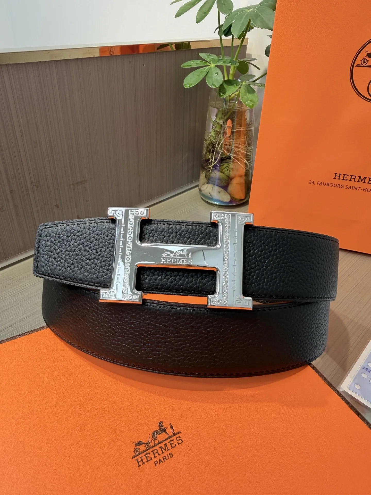 Hermes Men s Reversible Leather Belt Hermes Men s Reversible Leather Belt