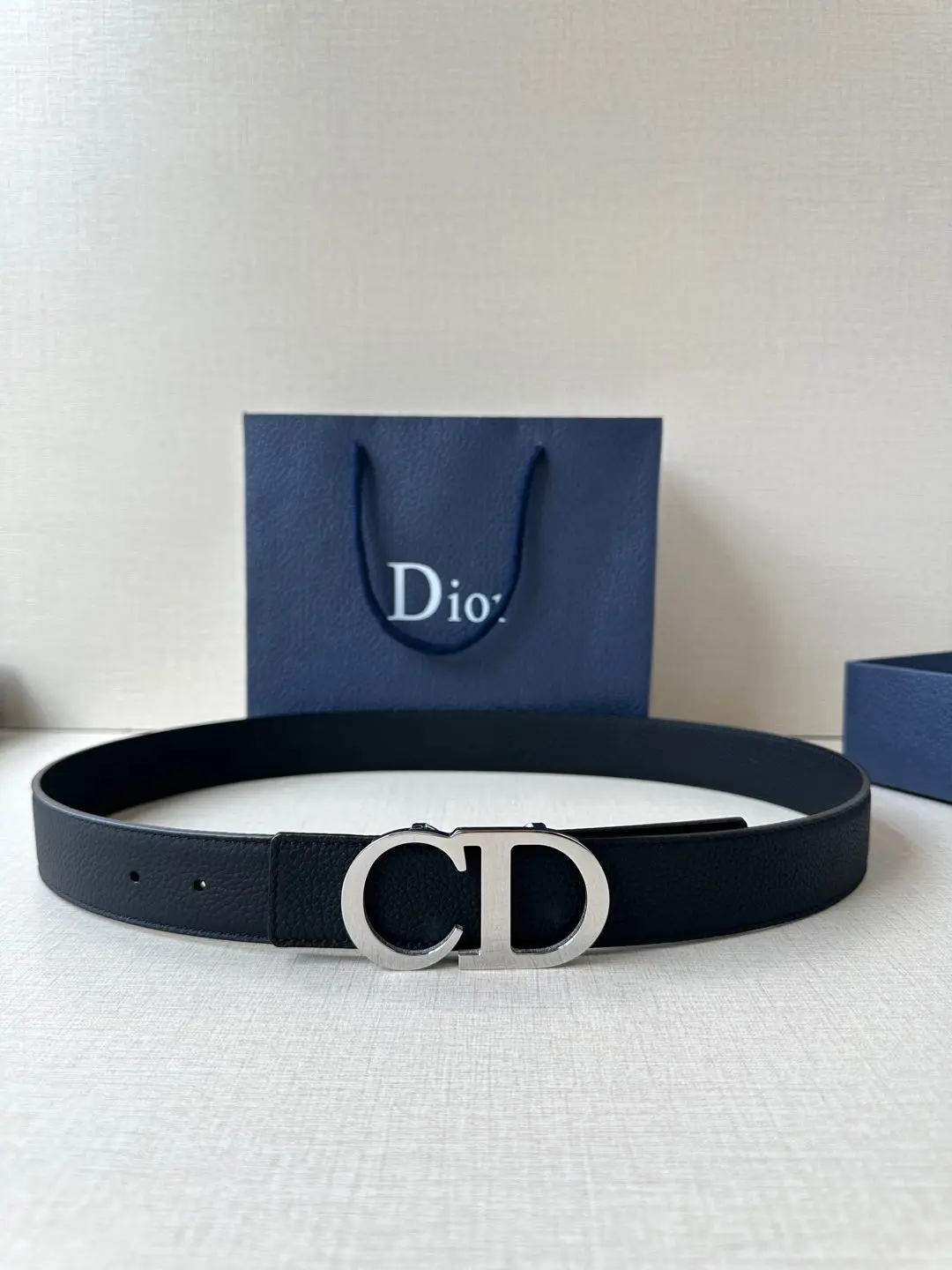 Dior Grain leather double-sided belt Dior Grain leather double-sided belt