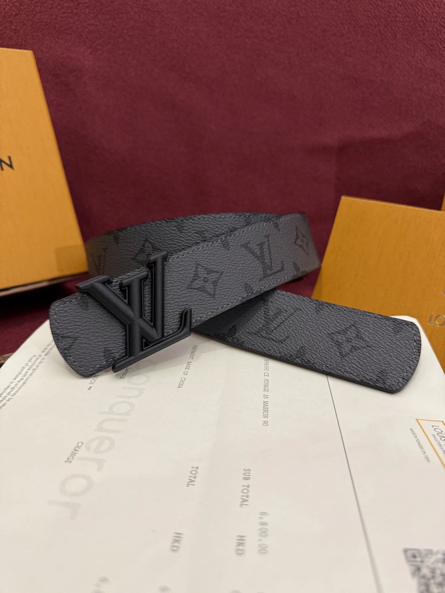 Louis Vuitton Monochrome double-sided belt Louis Vuitton Monochrome double-sided belt