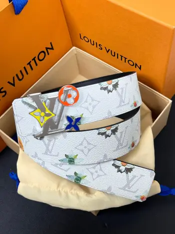 Hardware steel buckle belt Replica Louis Vuitton Mens Belts