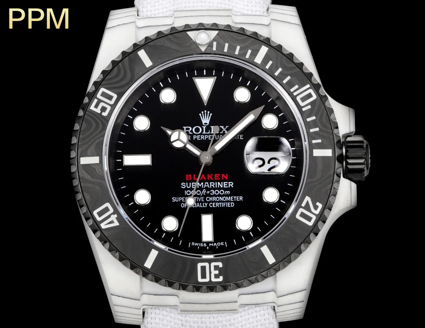 ROLEX 2836 movement Black Steel King Water Ghost series watch Men s mechanical watch