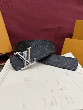 Monochrome double-sided belt Replica Louis Vuitton Mens Belts