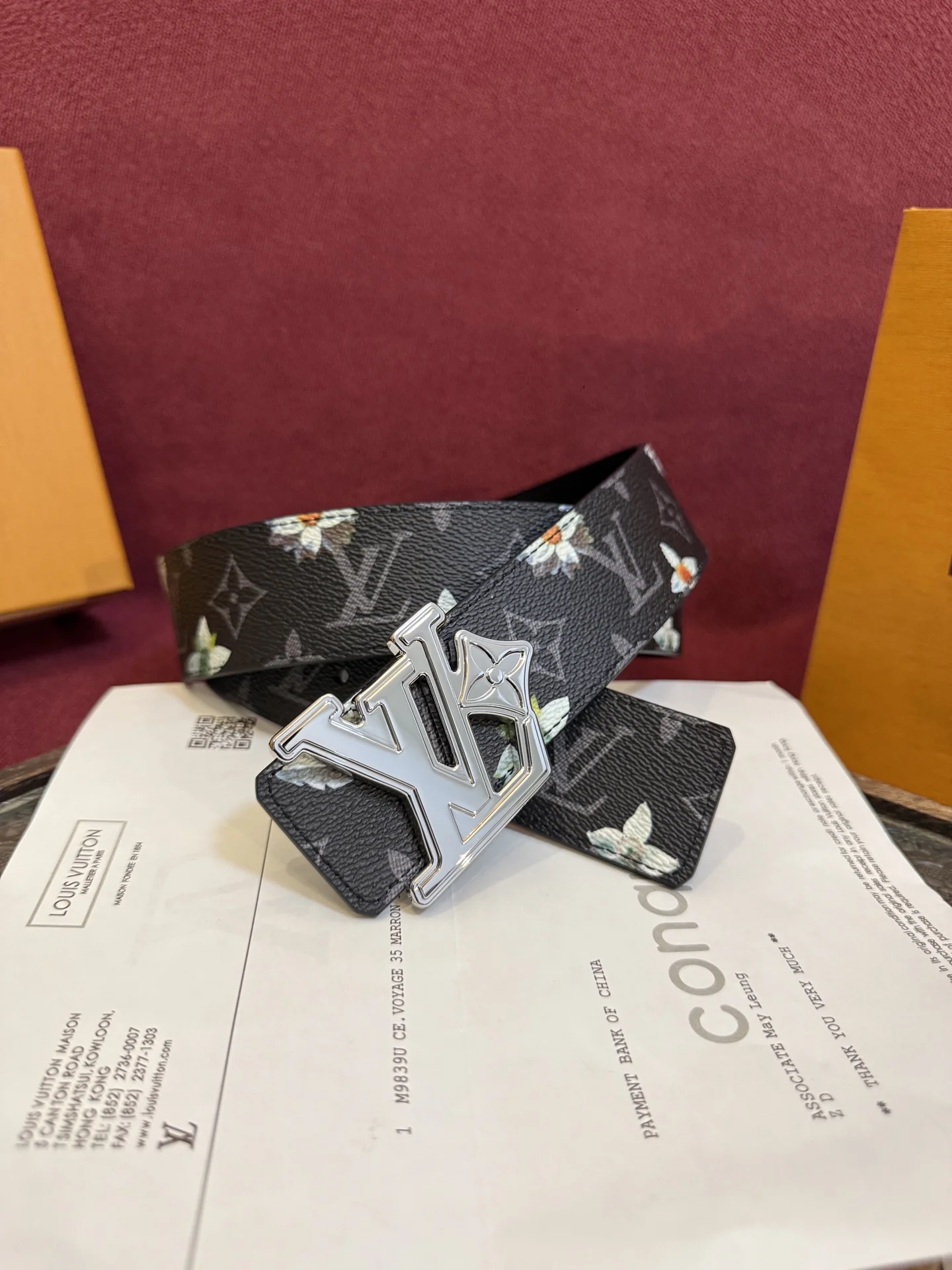 Louis Vuitton Printed Reversible Belt