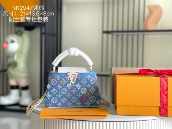 M12947 Premium All-Steel Hardware Denim Small Clutch Bag Women s Crossbody Bag Replica Louis Vuitton womens bags