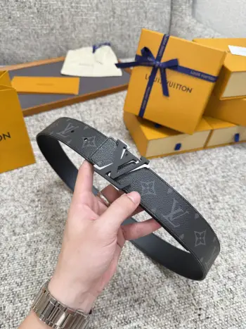 Hardware steel buckle belt Replica Louis Vuitton Mens Belts